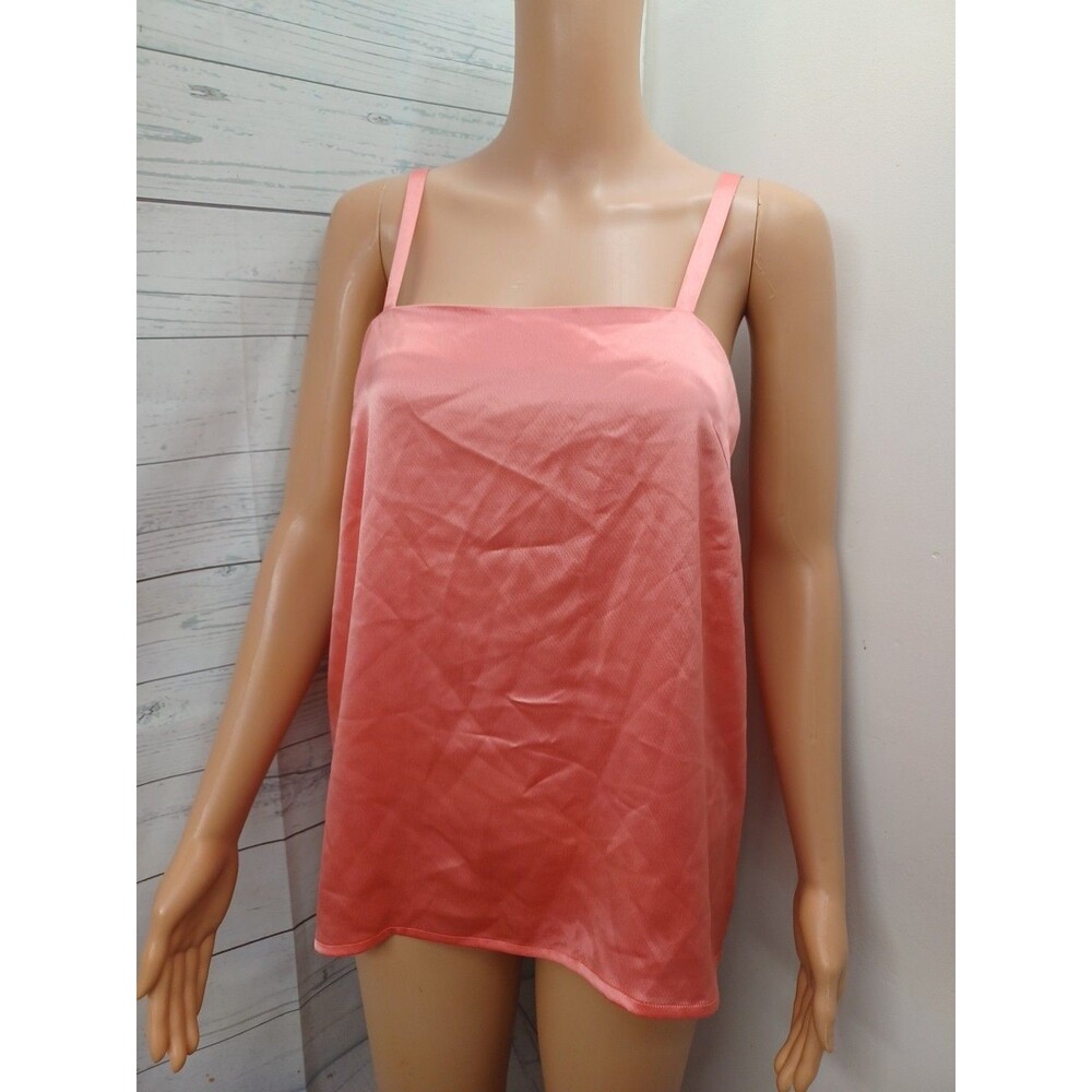 Liz Elana Coral suit tank sleeveless triacetate classy Sz 12 Spaghetti Strap